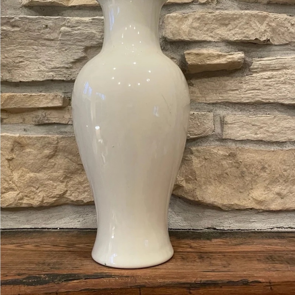 Haeger cream vase